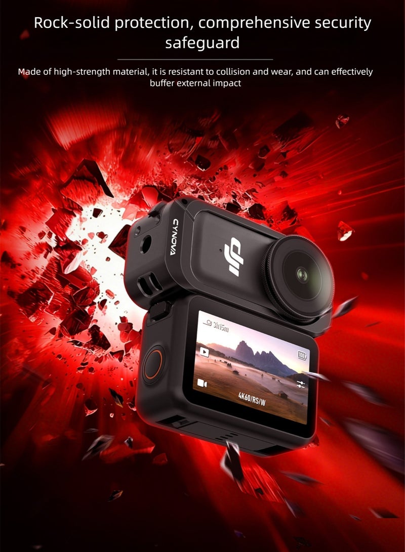 CYNOVA For DJI Nano Protective Metal Cage, Full Body Camera Frame with Cold-Shoe & 1/4 Thread Ports, Quick-Release Design, Lightweight & Durable - Image 5