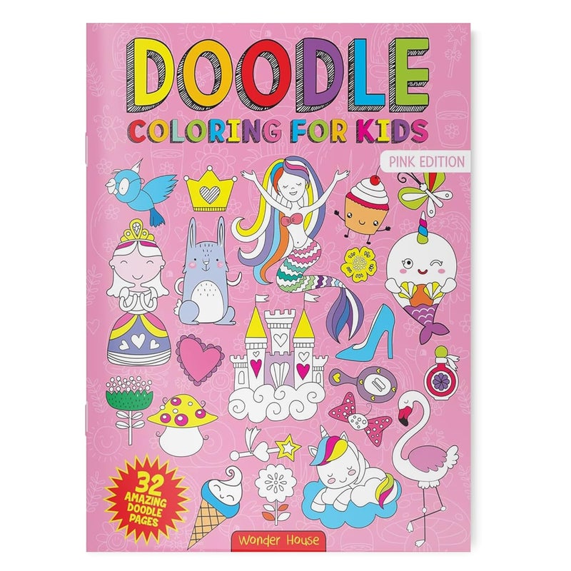 Doodle Coloring For Girls (Doodle Coloring Books) Paperback by Wonder House Books - Image 1