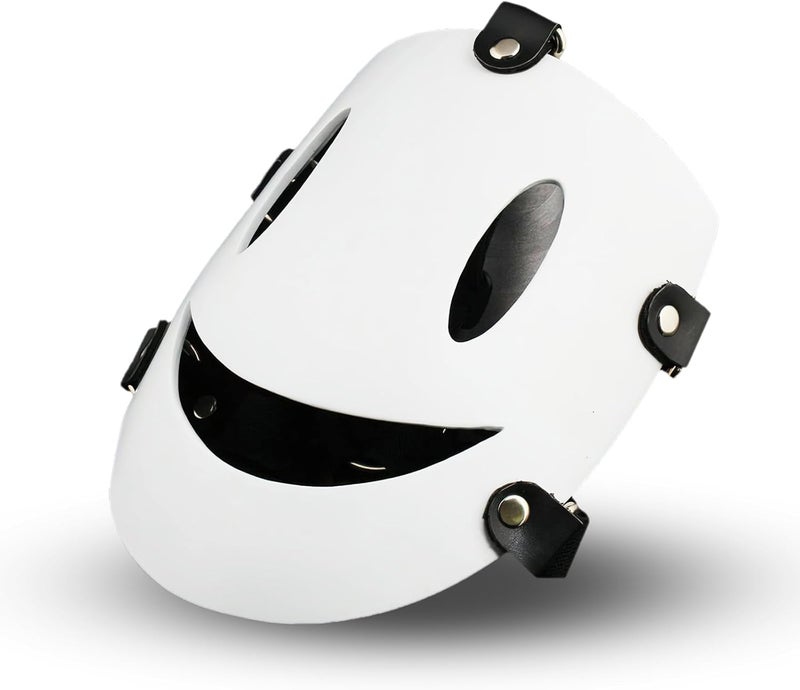 Cosplay full face mask horror mystery smiley white mask man - Image 5