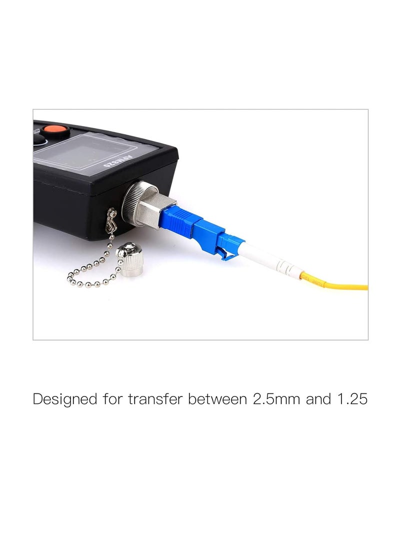 HOFEESEA 2-Pack Single Mode 9/125um SC/UPC Male to LC/UPC Female Hybrid Optical Fiber Adapter Connector for Optical Power Meter  - Image 5