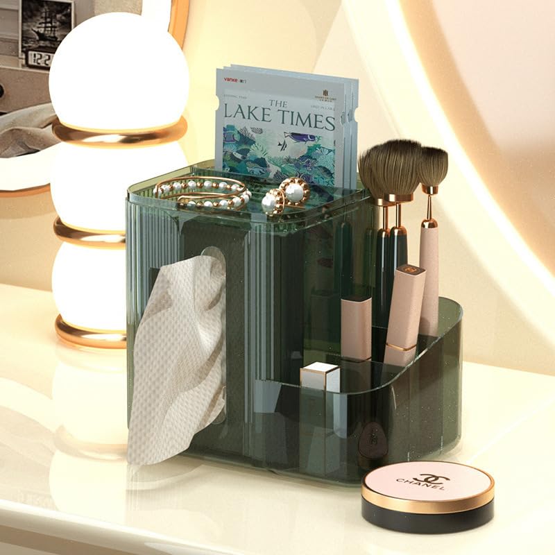 Crobat Hotel Tissue Box Light Luxury Toilet Home Living Room Punch-Free Transparent Tissue Box high-Looking Desktop Storage Box - Image 5