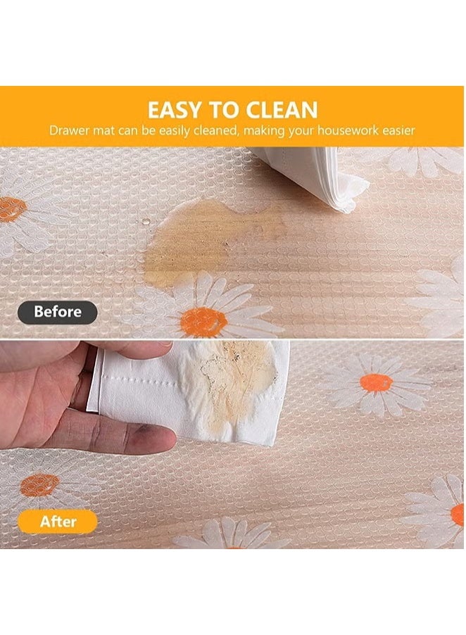 MahMir Shelf Liner for Kitchen Rolls Non-Adhesive Drawer Mats, Non-Slip Food Grade EVA Drawer Liner, Stain Proof Liner for Shelf, Refrigerator, Cupboard, and Desk - Image 4