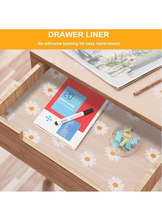 MahMir Shelf Liner for Kitchen Rolls Non-Adhesive Drawer Mats, Non-Slip Food Grade EVA Drawer Liner, Stain Proof Liner for Shelf, Refrigerator, Cupboard, and Desk - Image 5