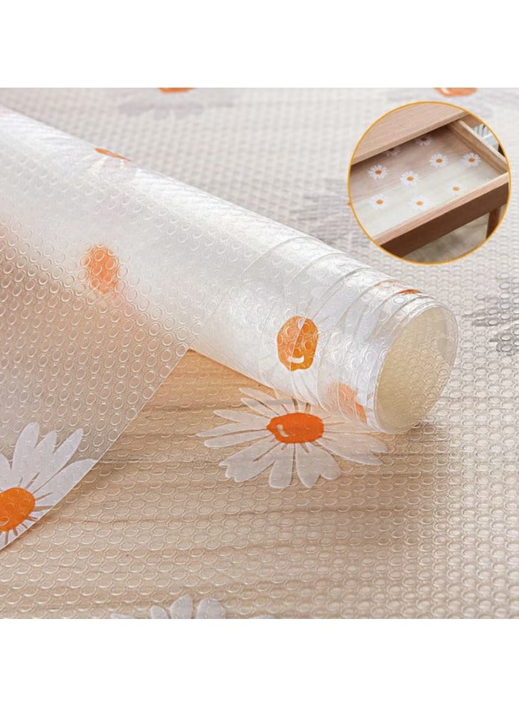 MahMir Shelf Liner for Kitchen Rolls Non-Adhesive Drawer Mats, Non-Slip Food Grade EVA Drawer Liner, Stain Proof Liner for Shelf, Refrigerator, Cupboard, and Desk - Image 1