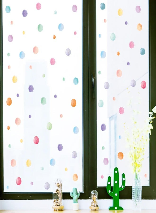 Kasubeso 201 Pcs Watercolor Polka Dots Wall Decals, Peel and Stick Boho Rainbow Wall Stickers, Multicolor Circle Wall Decor,Pastel Colorful Round Decoration for Girls Bedroom Kids Nursery Classroom Playroom - Image 4