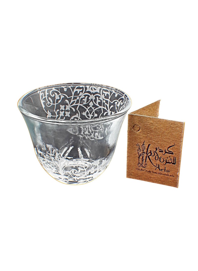 KuduArts Arabic coffee cup glass set of 6 pieces - Image 3