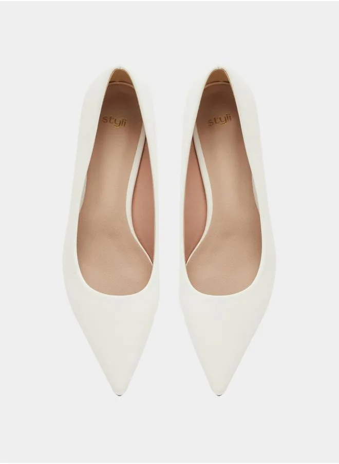 Styli Pointed Toe Stiletto Heel Pumps