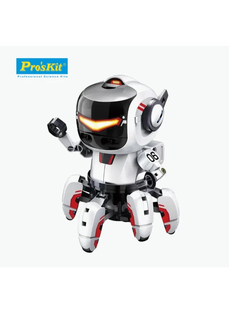بروس كيت روبوت Pro’sKit GE-894 AI Probbie مع Micro:bit – روبوت برمجة STEM بستة أرجل للأطفال، قابل للبرمجة ذاتيًا - Image 2