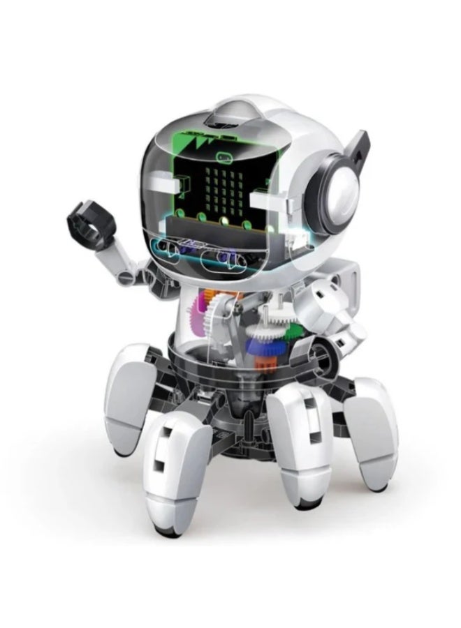 بروس كيت روبوت Pro’sKit GE-894 AI Probbie مع Micro:bit – روبوت برمجة STEM بستة أرجل للأطفال، قابل للبرمجة ذاتيًا - Image 3