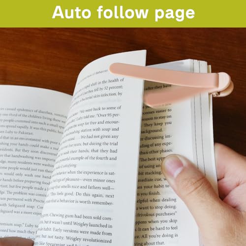 SMUK 3pcs Automatic Silicone Bookmark, Unique Bookmark Page Keeper for Reading Lovers Women Men Kids Teachers, Book Page Holder Markers Clip Book Marks Reading Accessories Gifts - Image 2