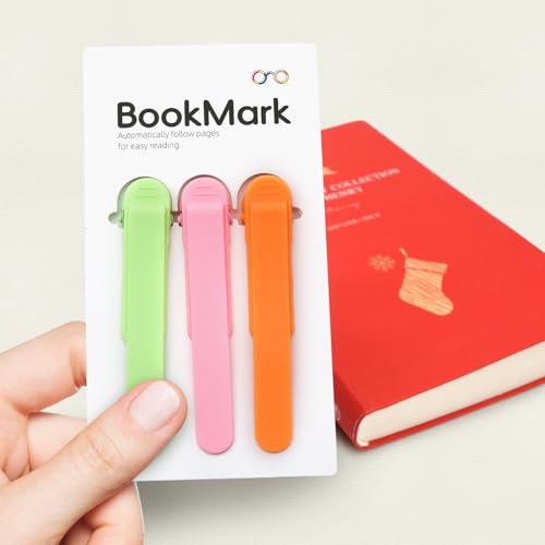 SMUK 3pcs Automatic Silicone Bookmark, Unique Bookmark Page Keeper for Reading Lovers Women Men Kids Teachers, Book Page Holder Markers Clip Book Marks Reading Accessories Gifts - Image 5