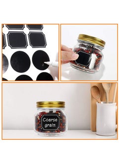 StarSide STARSIDE 24 Pack 8oz Glass Mason jars With Regular Mouth Lids, 250 ml Perfect Containers for Jam, Honey, Candies,Wedding Favors, Decorations, Baby Foods. Included 1 Pens and 80 Labels.  - Image 5