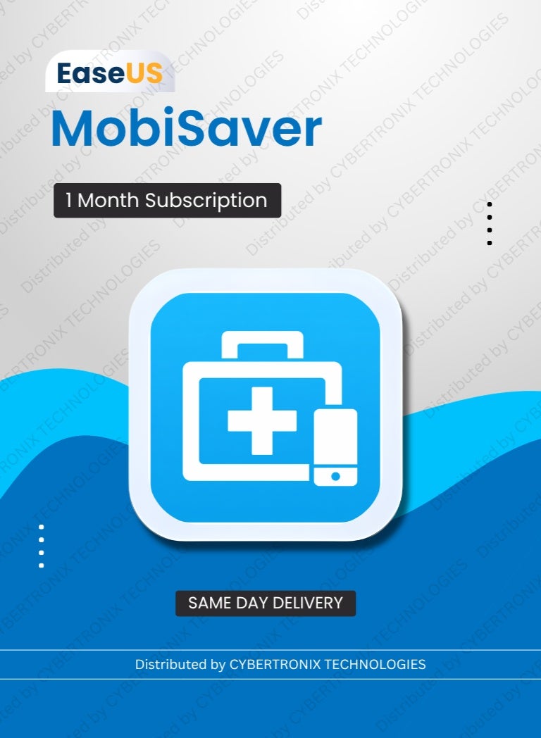 EaseUS MobiSaver |1 Device 1 Month | Digital License | Same Day Delivery