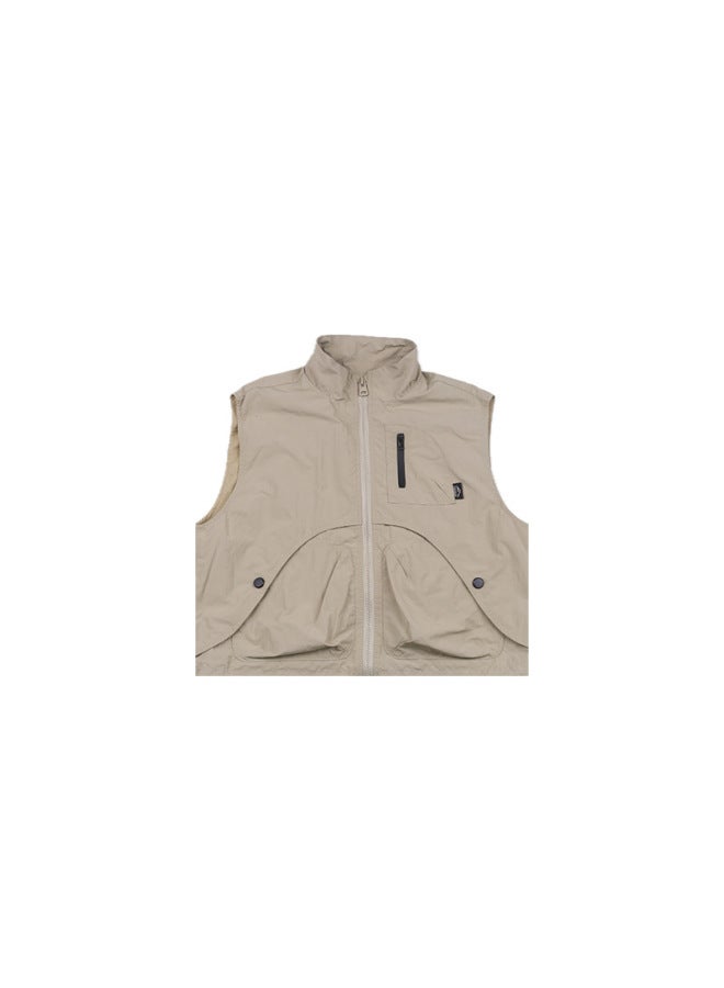 Children's Tops 2025 Autumn Boys' Handsome Workwear Vest Small, Medium And Big Children's Mountain Style Sleeveless Tops Trendy - Image 5