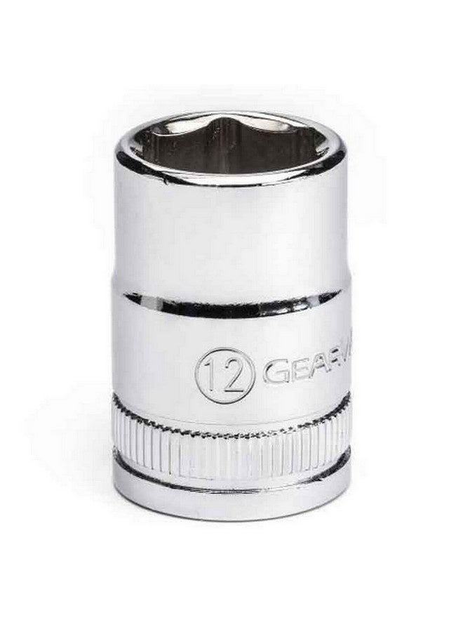 GearWrench Professional 6-Point Standard Metric Socket Silver 3/8 Inch x 12 mm 80380