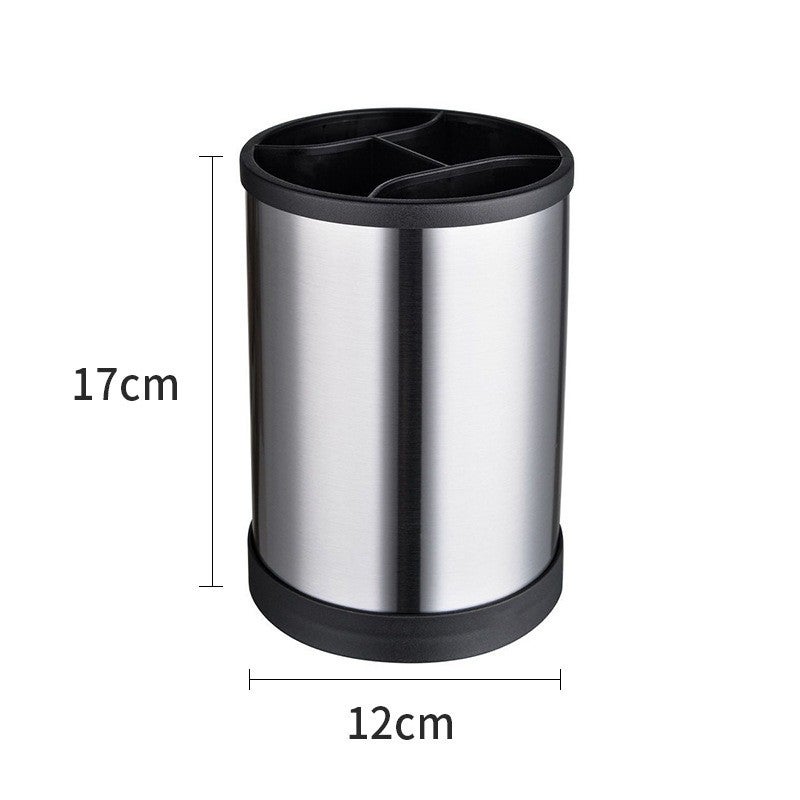 Multi-Functional Stainless Steel Cutlery Holder with Draining Rack - Kitchen Organizer - Image 4