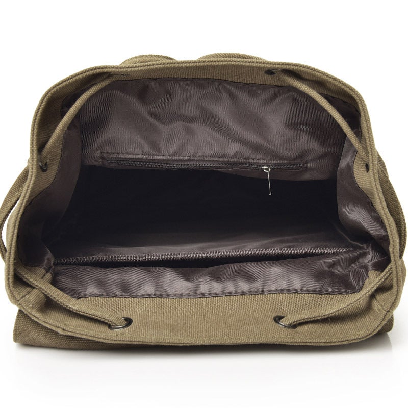 Fashion Trendy Backpack Unisex Casual Canvas Travel Backpack Senior High School College Student Schoolbag Fm9116 - Image 4