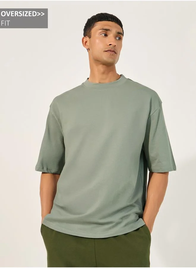 Styli Styli Men Solid Oversized T-Shirt