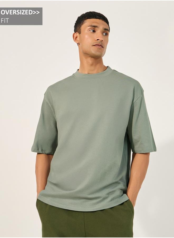 Styli Styli Men Solid Oversized T-Shirt  - Image 1