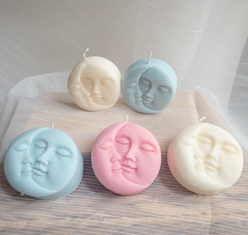 ARTOOL Sun & Moon Candle Silicone Molds Geometric Shape Abstract Architectural Candle Mold, Sett of 1 (AA6) - Image 3