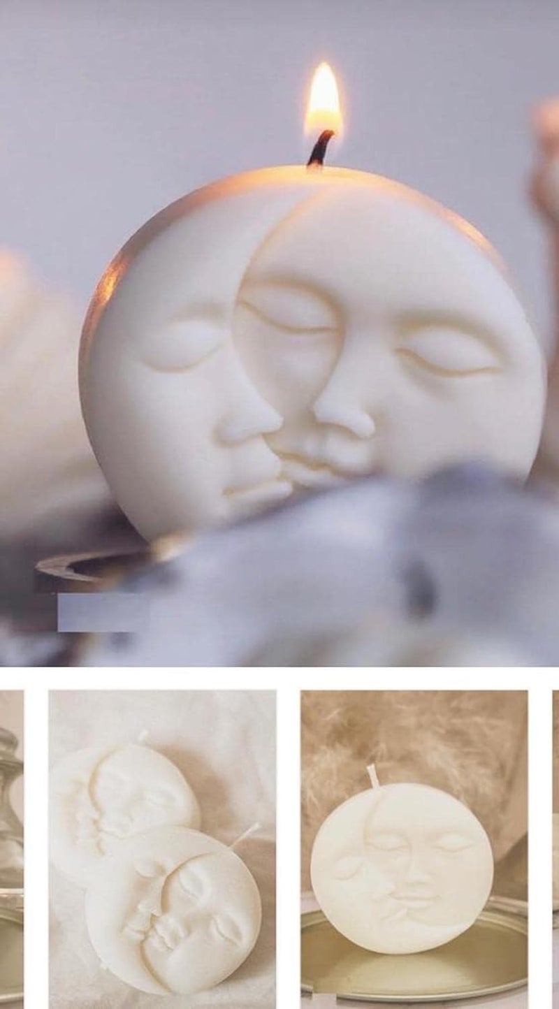 ARTOOL Sun & Moon Candle Silicone Molds Geometric Shape Abstract Architectural Candle Mold, Sett of 1 (AA6) - Image 5
