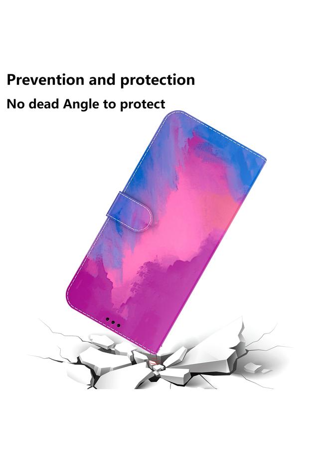 S-TOP Case For OPPO Reno7 Pro 5G Watercolor Pattern Horizontal Flip Leather Phone Case - Image 4