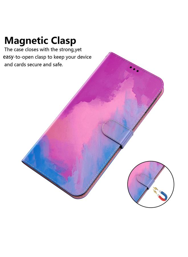 S-TOP Case For OPPO Reno7 Pro 5G Watercolor Pattern Horizontal Flip Leather Phone Case - Image 5