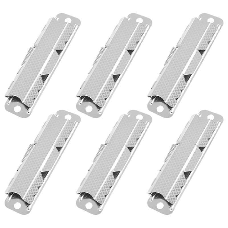 Metal Clipboard Clips 6pcs 85mm Large for Office Files Bills and Classroom Organizing - Image 2