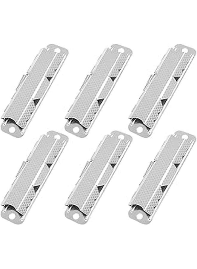 Metal Clipboard Clips 6pcs 85mm Large for Office Files Bills and Classroom Organizing - Image 1