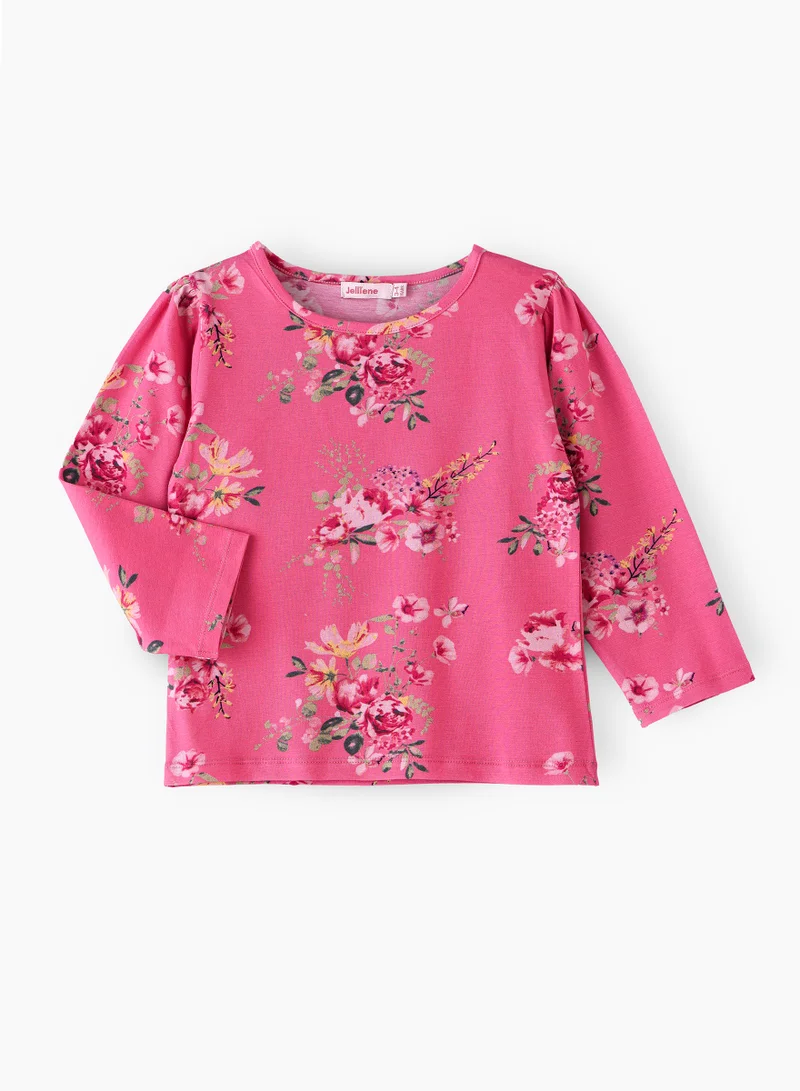 Jelliene Jelliene Girls 95% Cotton 5% Elastane Sweatshirt, Soft and Comfortable Cotton Sweatshirt for Girls, Breathable and Stretchy, Perfect for Everyday Wear