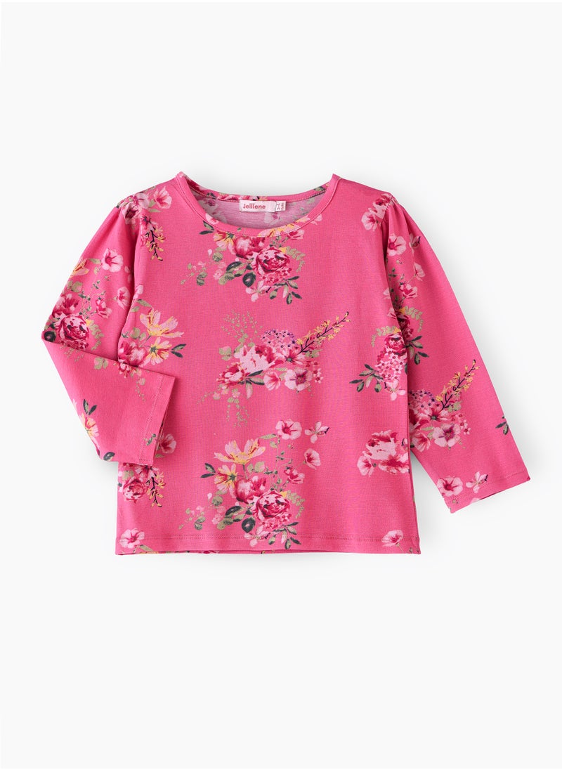Jelliene Jelliene Girls 95% Cotton 5% Elastane Sweatshirt, Soft and Comfortable Cotton Sweatshirt for Girls, Breathable and Stretchy, Perfect for Everyday Wear  - Image 1