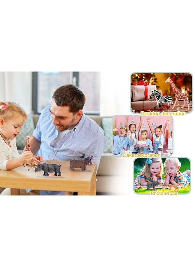 Animals Toys,53Pcs Animals Figures Toys, Realistic Forest Animal Toys Set, Mini Jungle Toys Set, Educational, Learning Toys,Plastic Animals Model for Children Kids Toddler (Mix Model) - Image 4
