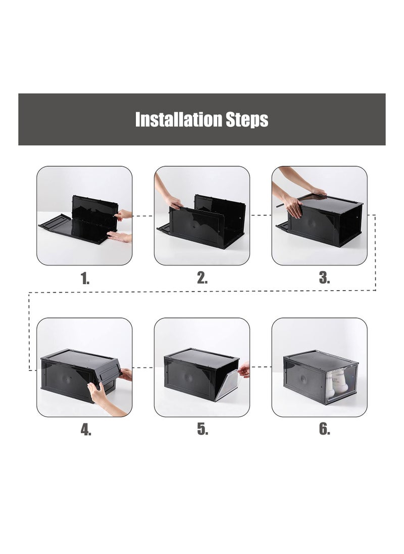 Cool Baby COOLBABY Shoe Storage Box（1PCS，Black）  - Image 5