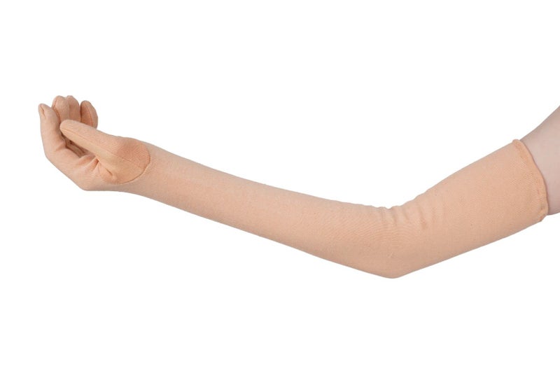 Teemoods Women's Cotton Full Hand Protective Summer Gloves, Protection from UV, Tan, Sun burns/Dust/Pollution while driving/biking - Image 3