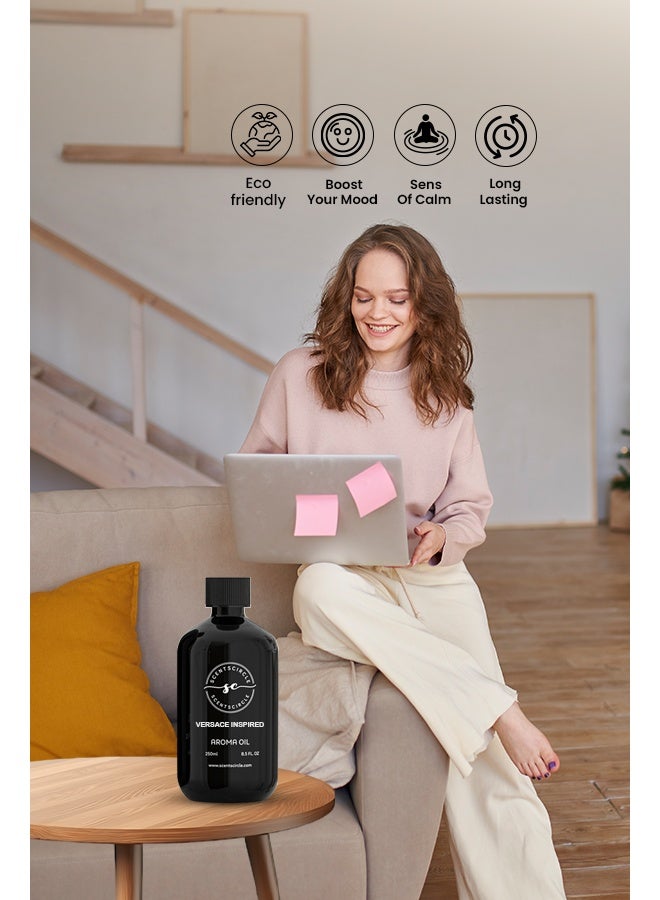 Scentscircle Versace Hotel Inspired Aroma Diffuser Oil 250ml | Luxury Hotel Fragrance - Image 2