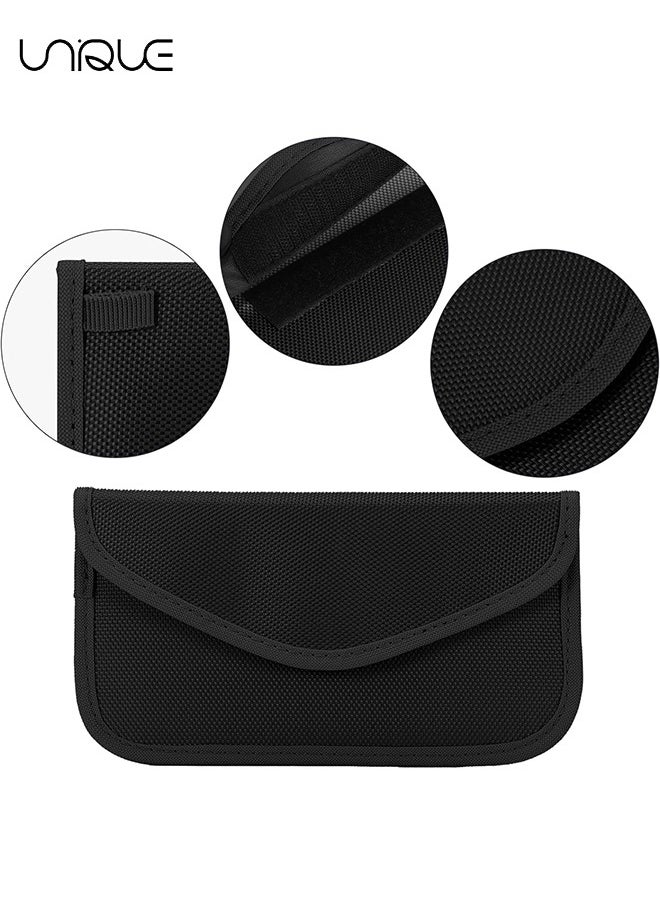 Unique - 2 Pack Faraday Bags for Car Keys and Cell Phone, Signal Blocking Key Pouch Wallet, Anti Theft Car Protection, Cell Phone Signal Jammer WiFi/GSM/LTE/NFC/RFID, Blocker - Image 1