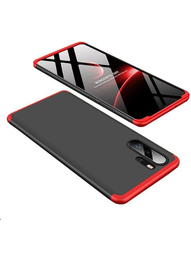 Y&D 3-Piece 360 Degree Protective Case Cover For Huawei P30 Pro Black/Red - Image 4