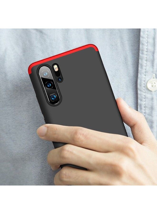 Y&D 3-Piece 360 Degree Protective Case Cover For Huawei P30 Pro Black/Red - Image 5