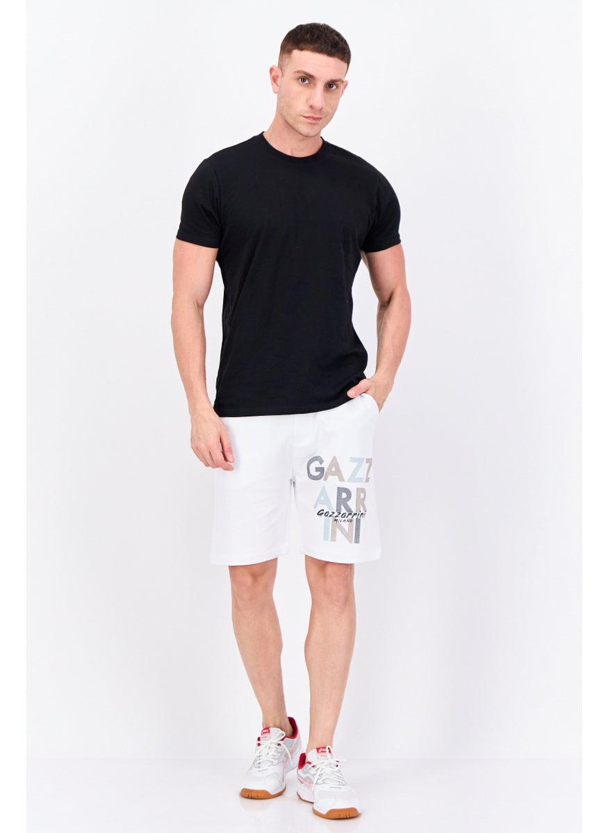 Gazzarrini Men Brand Logo Basic Shorts, White  - Image 2