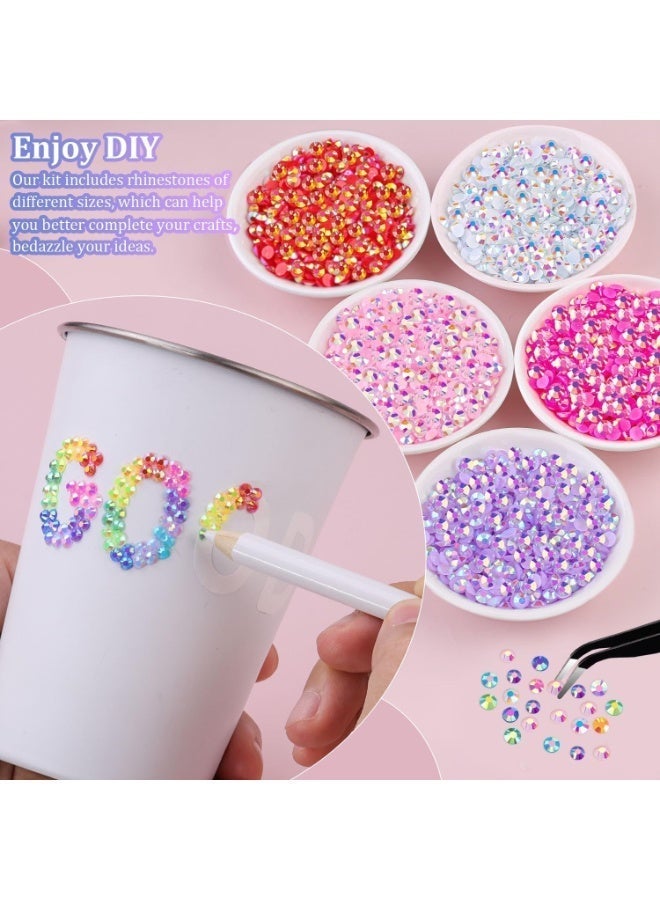 اترجسز 18000PCS 15 ألوان جيلي الراتنج راينستونز كيت - Image 3