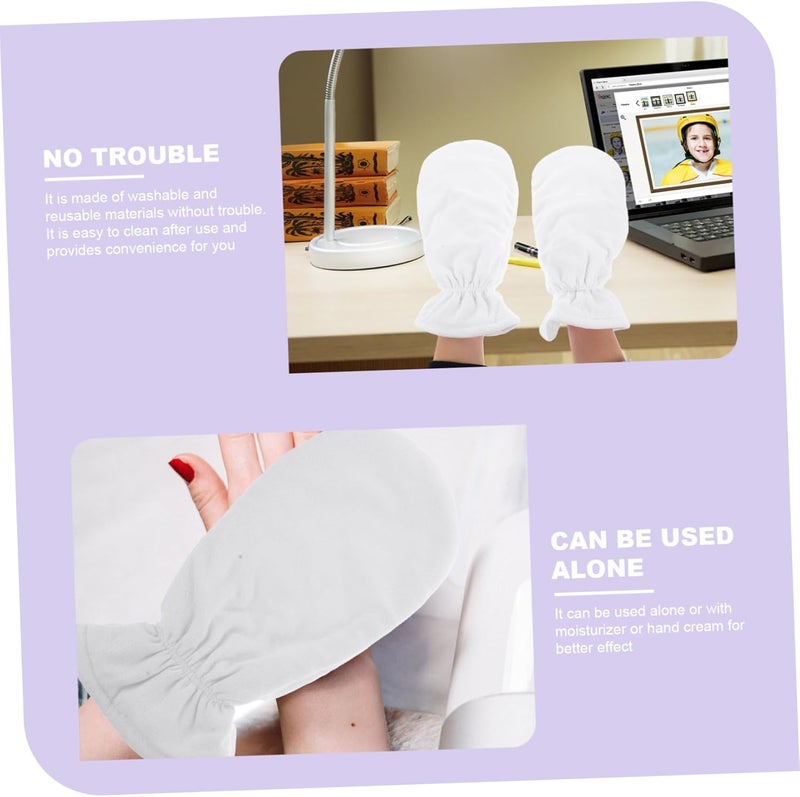 Wax Gloves 1 Pair Thickened Spa Hand Care Gloves with Essential Oil Moisturizing for Female Skin Care at Home and Salon Use 30x15cm Thermal Insulation - Image 3