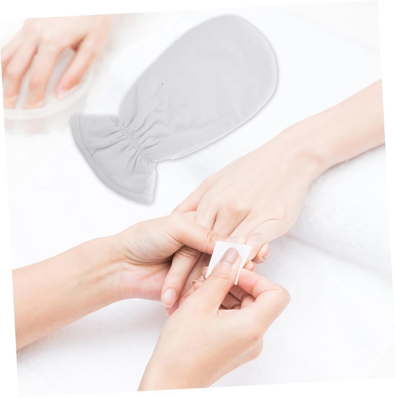 Wax Gloves 1 Pair Thickened Spa Hand Care Gloves with Essential Oil Moisturizing for Female Skin Care at Home and Salon Use 30x15cm Thermal Insulation - Image 4