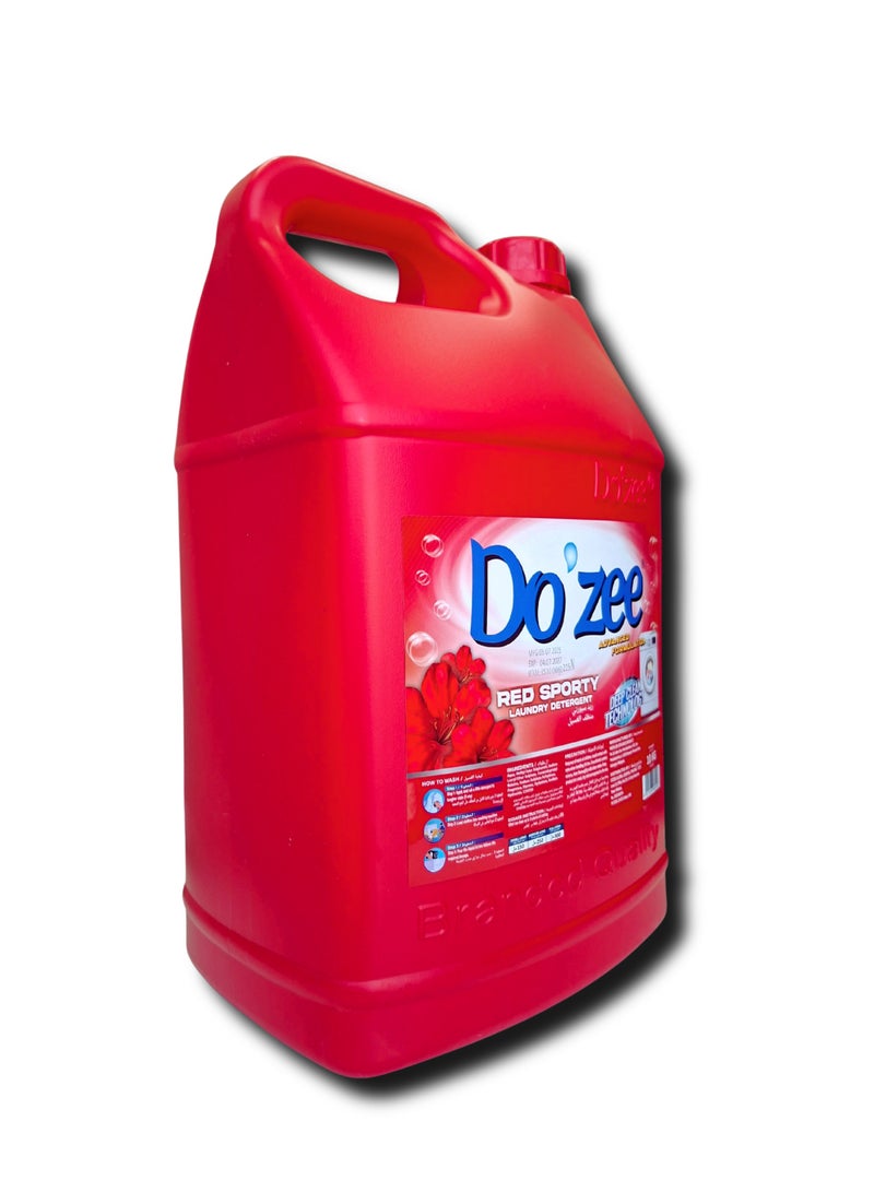 Do'zee Red Sporty Liquid Laundry Detergent, 10 Liters - Image 2