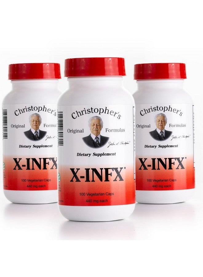Christopher's Original Formulas INF Formula, Natural Immune Support, 3 Pack, 100 Caps Each - Image 1