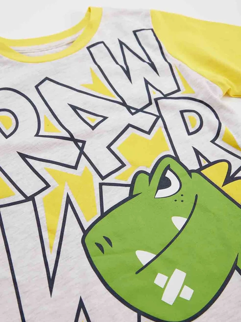 Denokids Rawr Dino Boy T-Shirt Pants Set