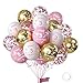 Hongplus Pink 3rd Birthday Balloons for Girls 16pcs Pink Gold Happy Birthday Balloons Princess Theme Party Decorations - Image 3
