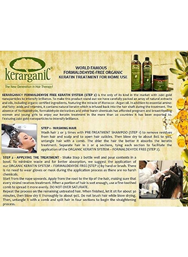 kerarganic Keratin Treatment Set - Organic - Formaldehyde Free - 16 Fl Oz by KERARGANIC - Image 4
