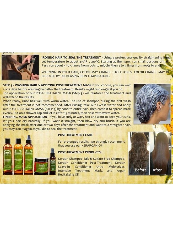 kerarganic Keratin Treatment Set - Organic - Formaldehyde Free - 16 Fl Oz by KERARGANIC - Image 5