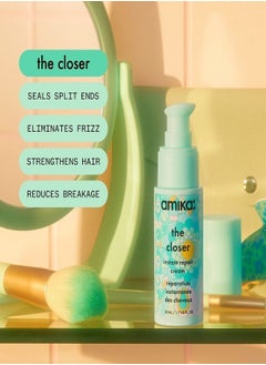 amika Amika The Closer Instant Split-End Hair Repair Cream 50ml – Smoothing, Strengthening, and Hydrating Leave-In Treatment to Seal Split Ends, Reduce Breakage, and Restore Softness for All Hair Types, Vegan & Cruelty-Free  - Image 3