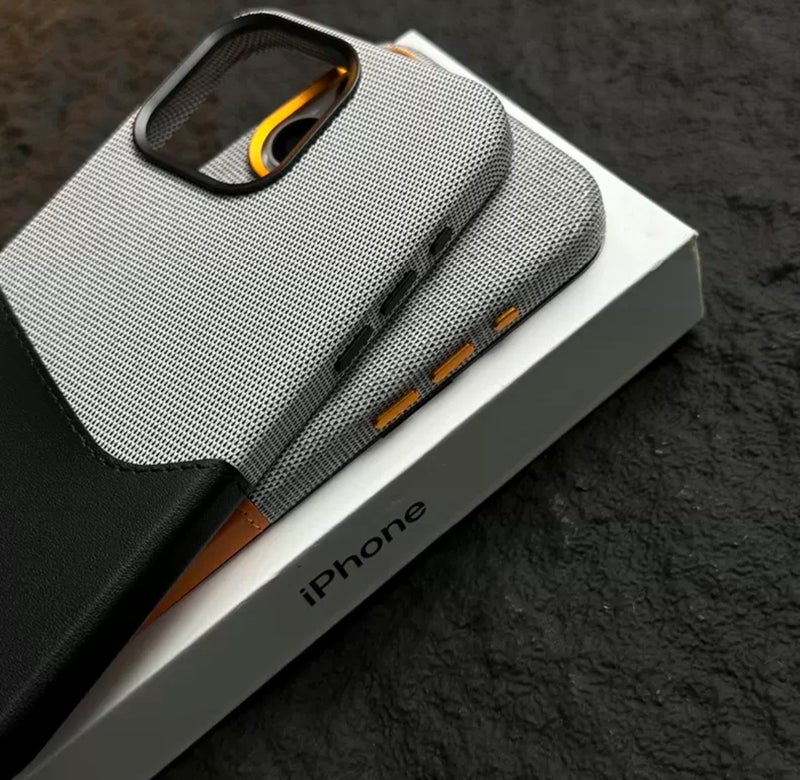 Suitable for Apple 17Promax Card-Inserting Strong Magnetic Card Holder Phone Case Iphone16 Plain Leather Splicing Protective Cover High-End - Image 5